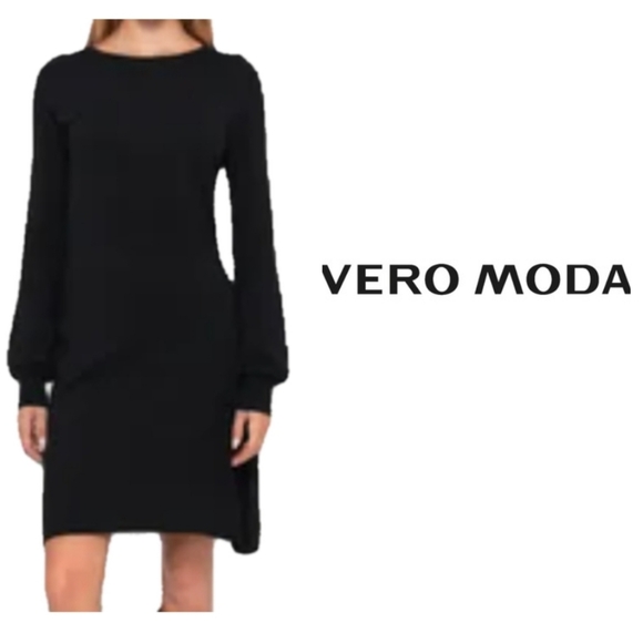 Vero Moda Dresses & Skirts - Vero Moda Black Balloon Long Sleeve Dress